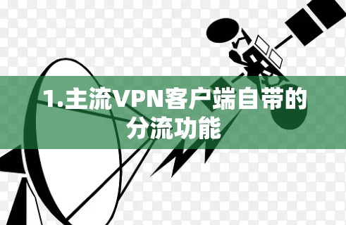 1.主流VPN客户端自带的分流功能